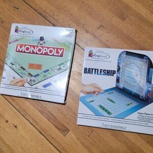 Colorforms The Original Monopoly and Battleship Board Game Set Ages 8 Plus‎